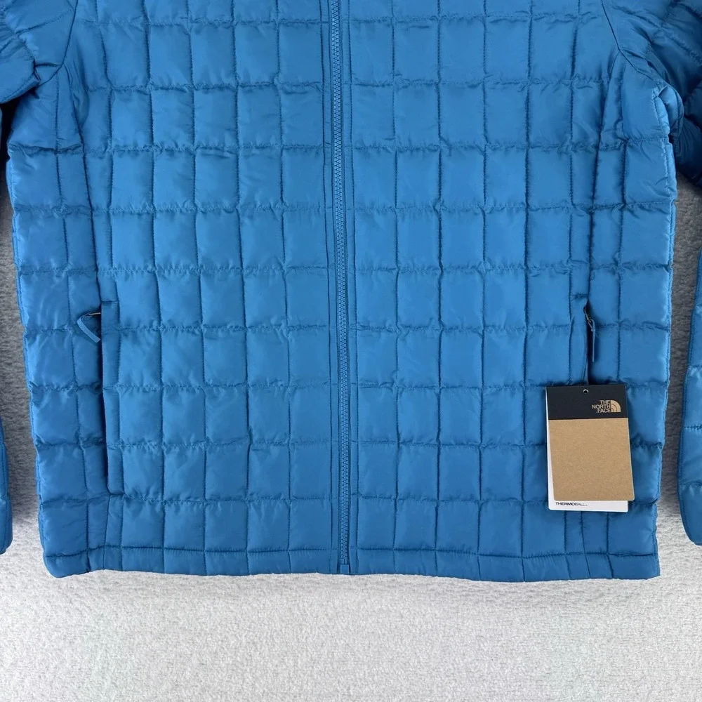 The North Face Thermoball Insulated Puffer Jacket Mens Large Digital Steel Blue